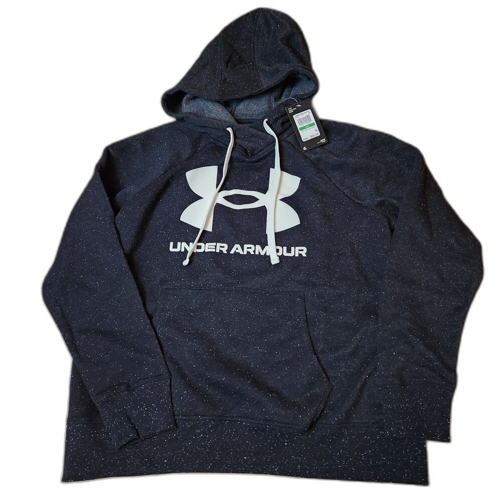Under Armour Women’s Hoodie Large Black White Speckle